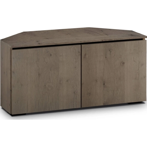 Lancaster 221CR 44" Corner TV Stand AV Cabinet in Barn Board Oak